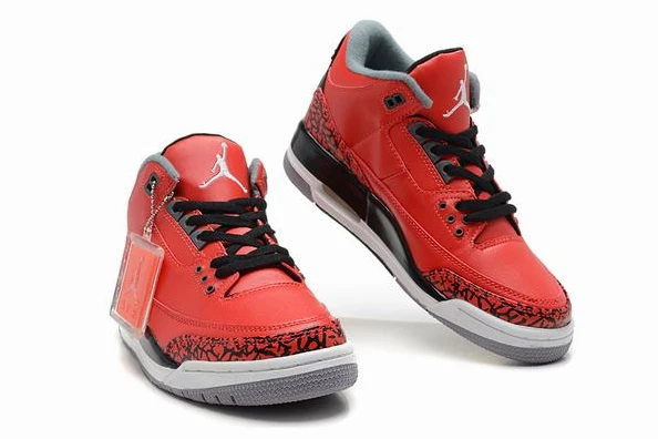 Air Jordan III (3) Retro Red Black White-83