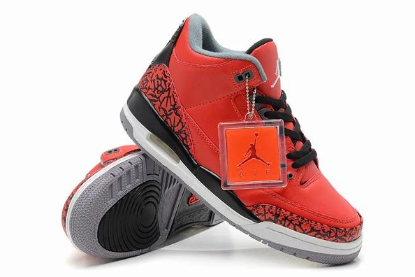 Air Jordan III (3) Retro Red Black White-83