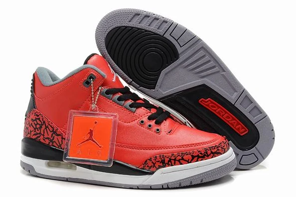 Air Jordan III (3) Retro Red Black White-83