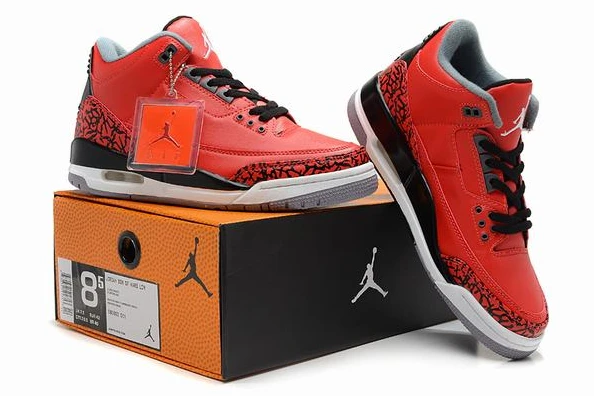 Air Jordan III (3) Retro Red Black White-83
