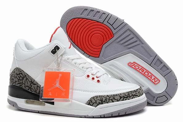 Air Jordan III (3) Retro White Grey Black-79