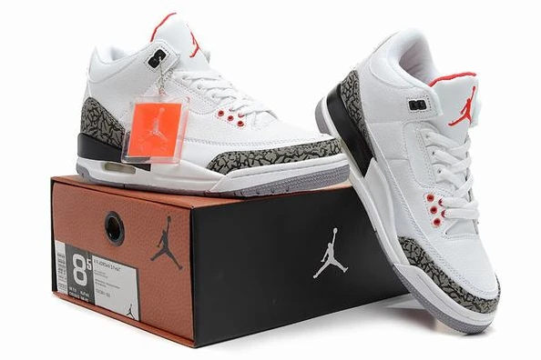 Air Jordan III (3) Retro White Grey Black-79