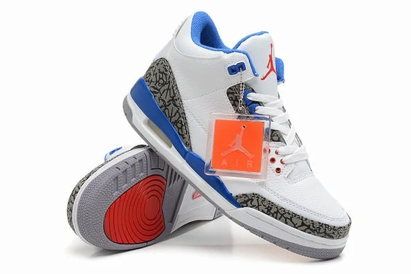 Air Jordan III (3) Retro White Grey Blue-81