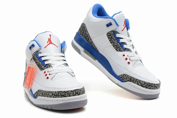 Air Jordan III (3) Retro White Grey Blue-81