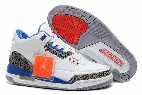 Air Jordan III (3) Retro White Grey Blue-81