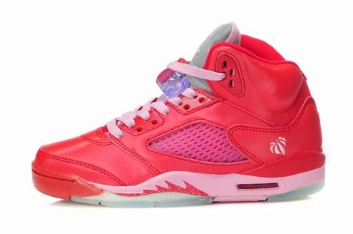 Replica Shoes，Reps shoes Air Jordan V (5) Retro Women Red Pink-35