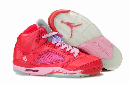 Air Jordan V (5) Retro Women Red Pink-35