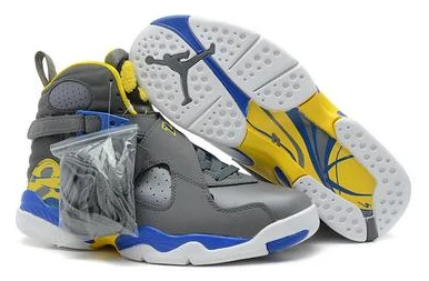 Air Jordan VIII (8) New Gray Blue Yellow White