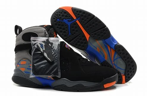 Air Jordan VIII (8) Retro Black Grey Blue Orange