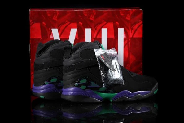 Air Jordan VIII (8) Retro Black Purple Green-28