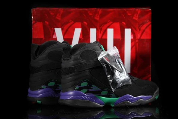 Air Jordan VIII (8) Retro Black Purple Green-28
