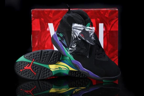 Air Jordan VIII (8) Retro Black Purple Green-28