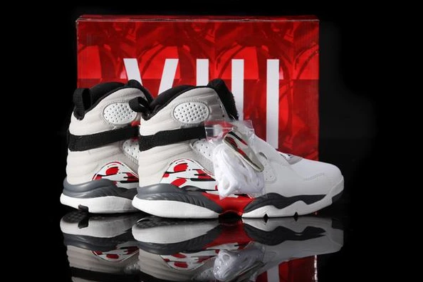Air Jordan VIII (8) Retro White Blue Red Grey-27