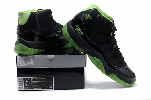 Air Jordan XI (11) Retro Black Green-62
