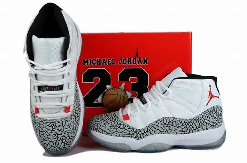 Air Jordan XI (11) Retro White Black Red