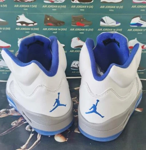 Air Joredan 5 Retro White Blue-1