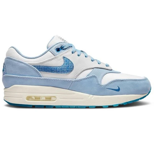 Air Max 1 Premium White Dark Marina Blue