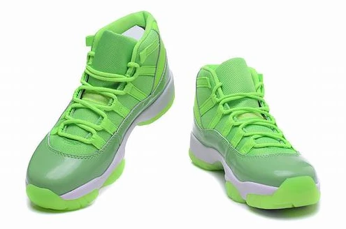 Air jordan 11 fluorescent green women-1