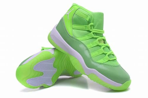 Air jordan 11 fluorescent green women-1