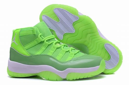 Air jordan 11 fluorescent green women-1