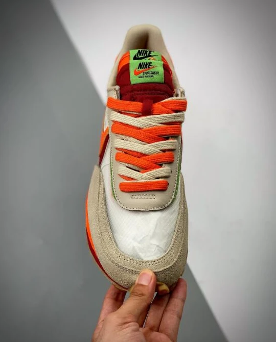 Replicashoes ru CLOT x sacai x Nike LDWaffle Orange Blaze