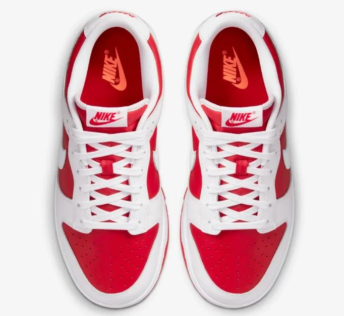 Dunk Low White University Red