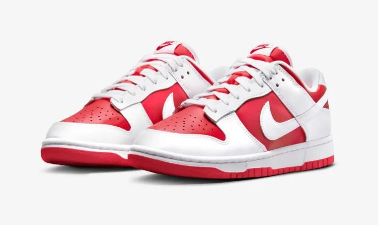 Dunk Low White University Red