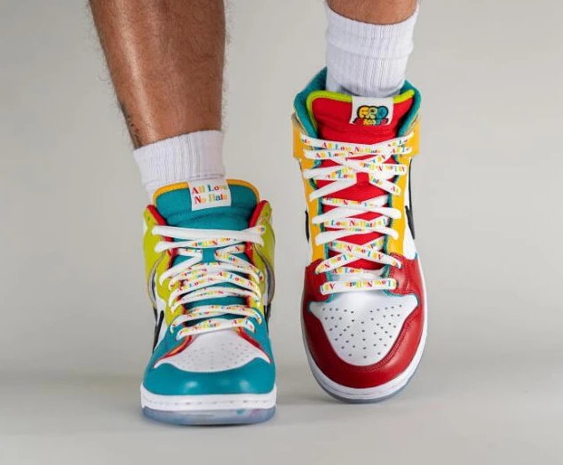 FroSkate x Nike SB Dunk High All Love No Hate