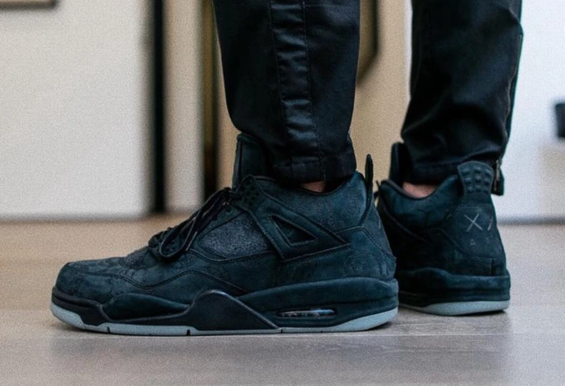 KAWS x Air Jordan 4 Black-1