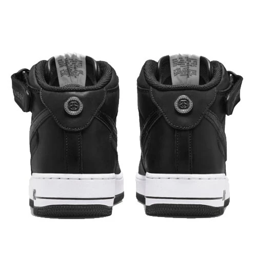 Nike Air Force 1 Mid Black Luxe Leather
