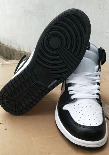 Nike Air Jordan 1 Black Yellow Orange-1