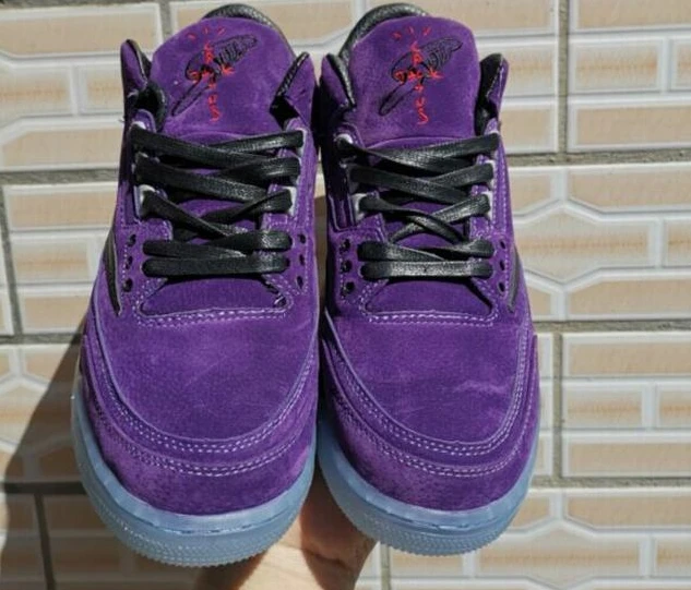 Nike Air Jordan 3 Black Purple-1