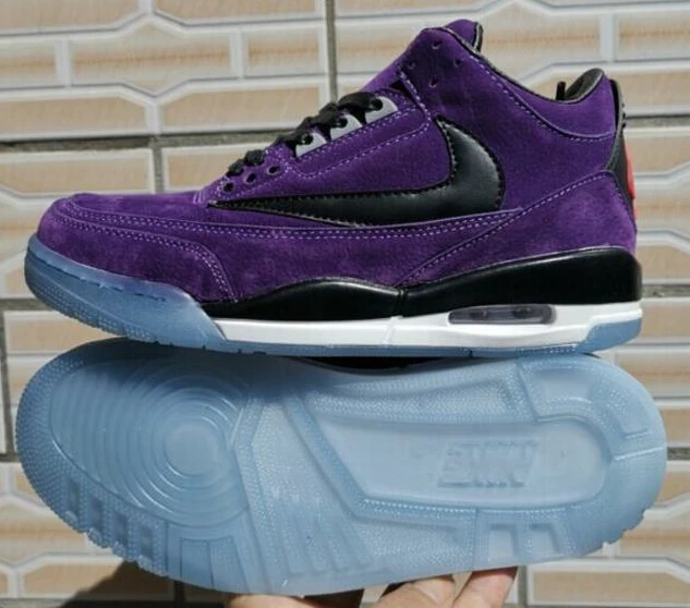 Nike Air Jordan 3 Black Purple-1