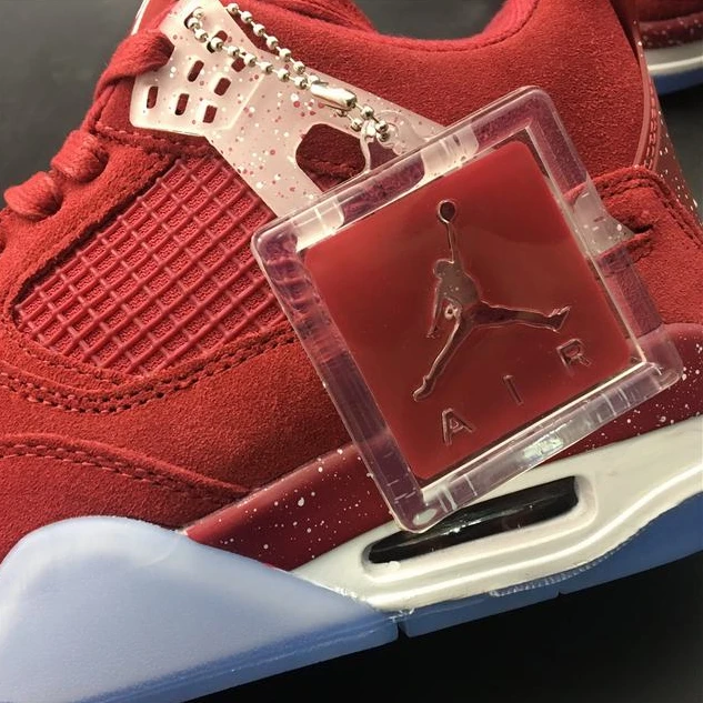 Nike Air Jordan 4 All Red Top Quality