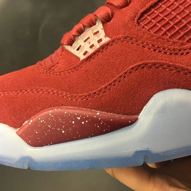 Nike Air Jordan 4 All Red Top Quality