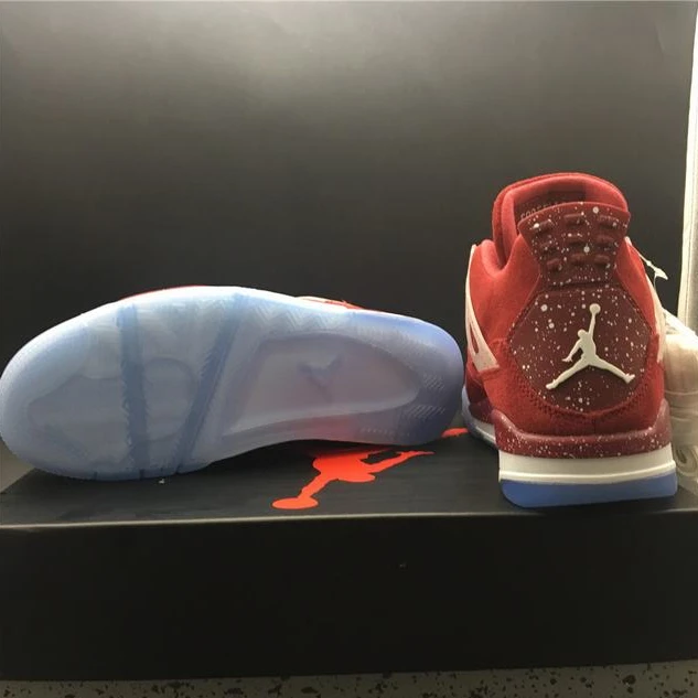 Nike Air Jordan 4 All Red Top Quality
