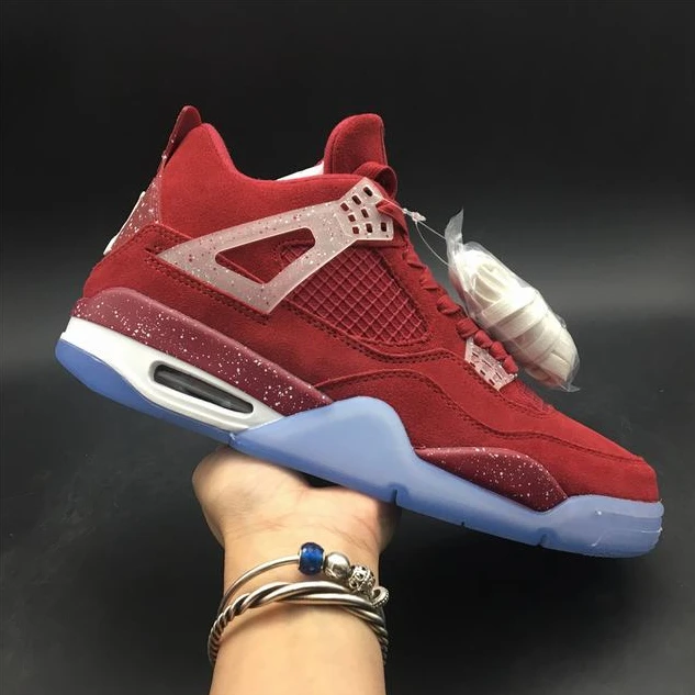 Nike Air Jordan 4 All Red Top Quality