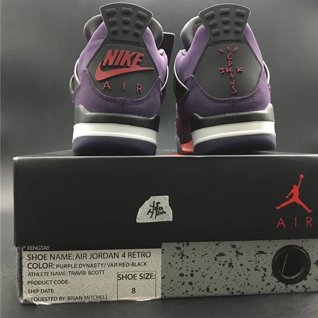 Nike Air Jordan 4 Purple Joint-1