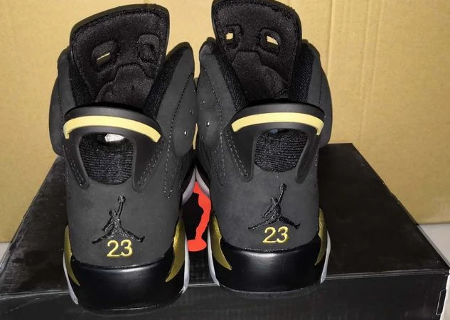 Nike Air Jordan 6 High Black Gold-1