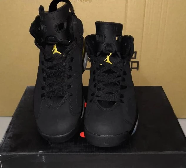 Nike Air Jordan 6 High Black Gold-1