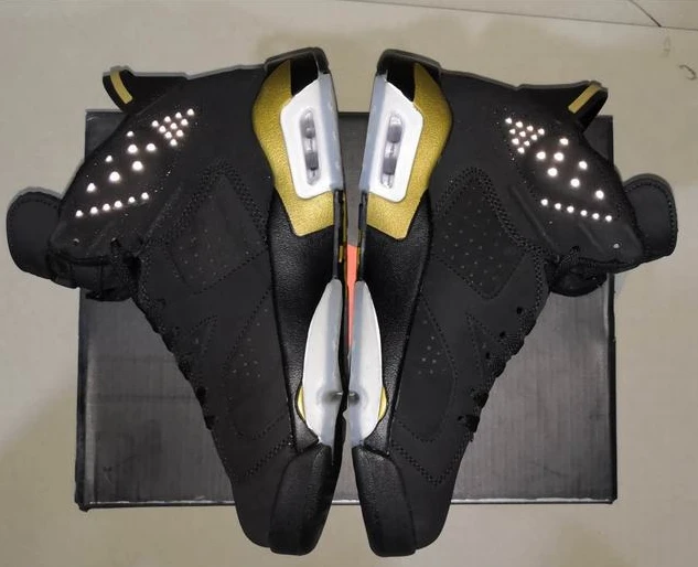 Nike Air Jordan 6 High Black Gold-1