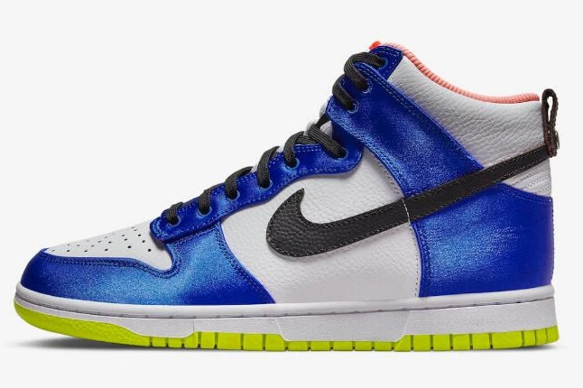 Nike Dunk High Blue Satin