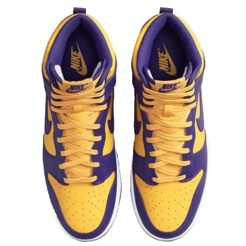 Nike Dunk High Lakers Yellow Blue