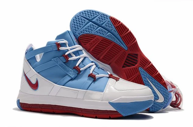 Nike Lebron 3 White Blue Red-1