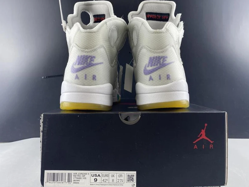 Off-White X Air Jordan 5 White Green