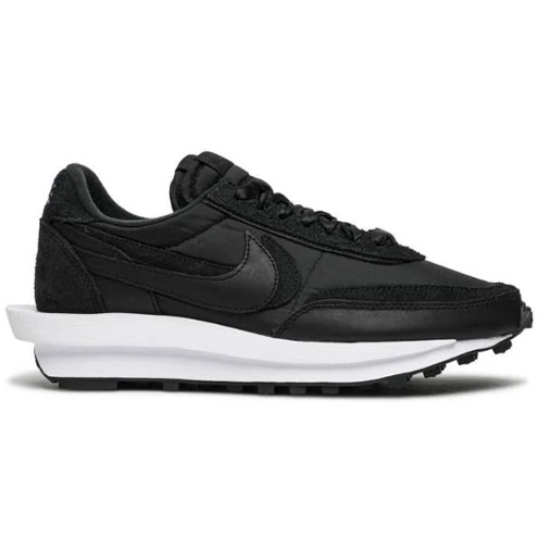 Sacai x LDWaffle Black Nylon