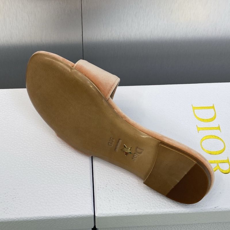 Hot C'est Dior Slides Women Velvet Brown