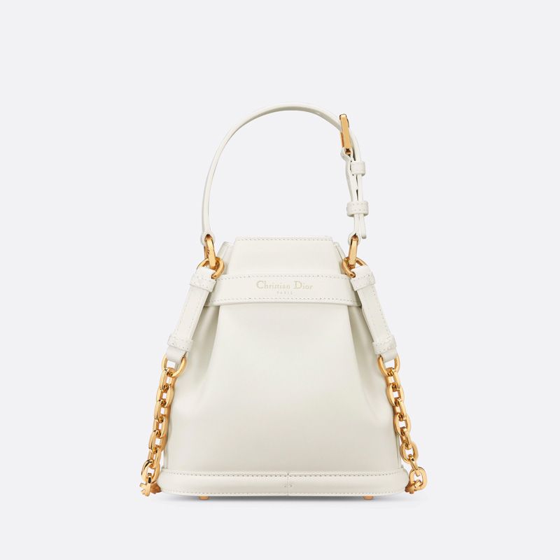 Small C'est Dior Bag CD-Embossed Calfskin White Hot Sale