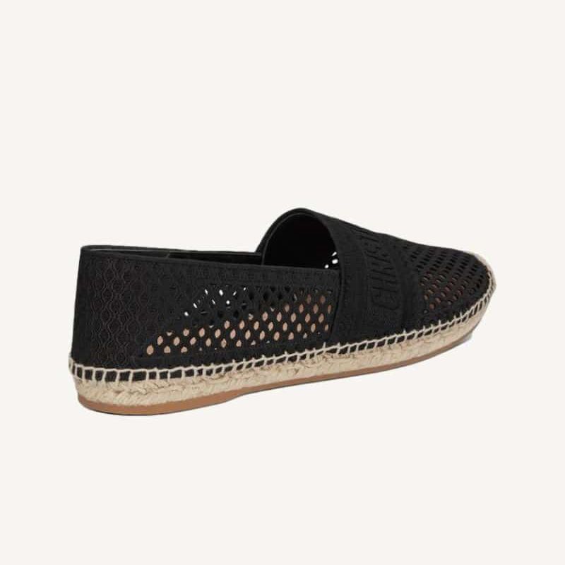 Christian Dior Granville Espadrilles Women Mesh Black Hot Sale