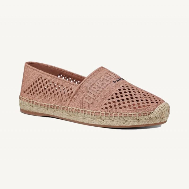 Christian Dior Granville Espadrilles Women Mesh Pink Hot Sale